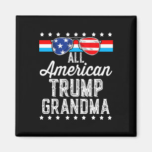 Aimant Trump, grand-mère américaine, drapeau américain, s