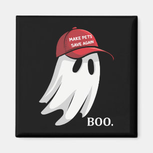 Aimant Trump Halloween Fantôme Boo Faire Sauver Animaux D
