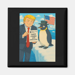 Aimant Trump Imposant Des Droits De Douane Sur Le Penguin