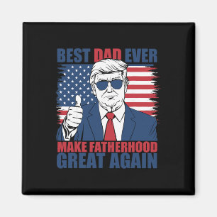 Aimant Trump Meilleur Papa de la Fête des Pères Fais de l