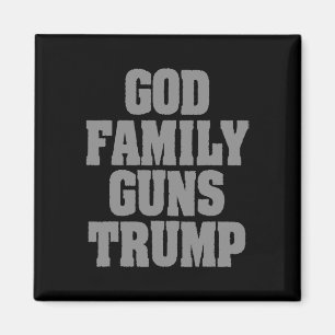 Aimant Trump Patriotique Dieu Famille Armes Trump