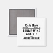 Aimant Trump remporte la victoire à la une Trump 2024 Lan (Recto/Verso)