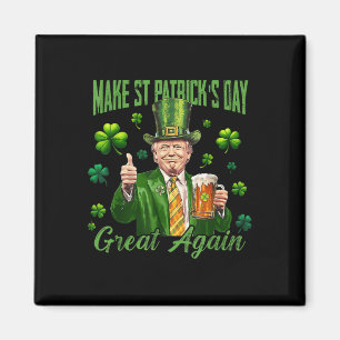 Aimant Trump rend la grandeur du Jour de la Saint Patrick