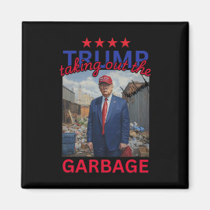 Aimant Trump Sortir Le Garbyge 2024 Drôle Trump