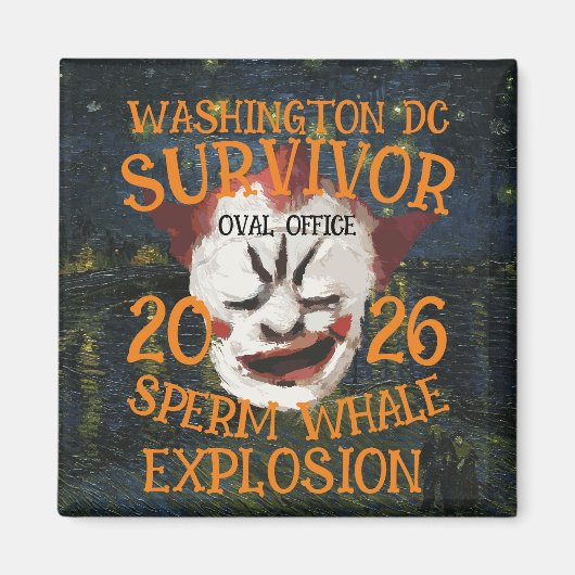 Aimant Trump Sperm Whale Explosion Washington DC (Devant)