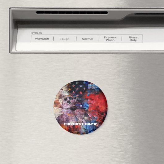 Aimant Trump sur le Mont Rushmore (In Situ (Lave-vaisselle))