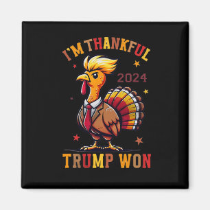 Aimant Trump Thanksgiving - Je suis heureux que Trump ait