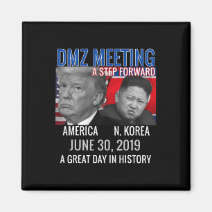 Aimant Trump Usa Jong Un N Corée Dmz Meetin