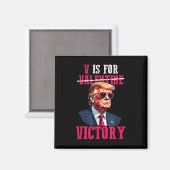 Aimant Trump Valentines Jour V : Victoire Trump (Recto/Verso)