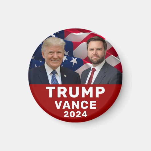 Aimant Trump Vance 2024 (Devant)