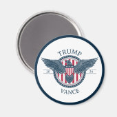 Aimant Trump Vance 2024 Pour Président (Recto/Verso)
