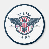 Aimant Trump Vance 2024 Pour Président (Devant)