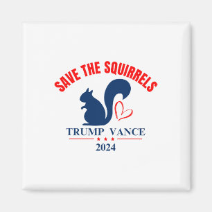 Aimant Trump Vance 2024 Sauvez Les Écureuils