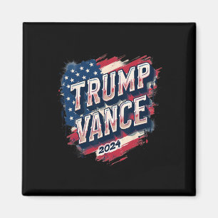 Aimant Trump Vance 2025 Rétro Rayure Trump Jd Vance