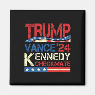 Aimant Trump Vance Kennedy Échec et Mat Élection 2025 Rép
