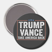 Aimant Trump Vance Take America Back Election Vote USA (Recto/Verso)