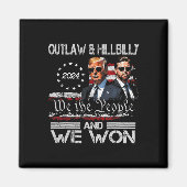 Aimant Trump Vance We Won Win Inauguration Day 2025 47th (Devant)