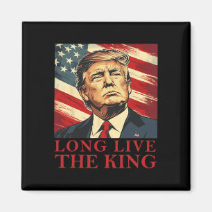 Aimant Trump Vive le roi Américain Patriotique 