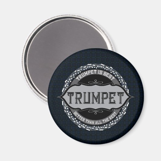 Aimant Trumpet Best Music Note Circle (Recto/Verso)