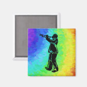 Aimant Trumpet New York Boogie Nights Rainbow (Recto/Verso)