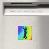 Aimant Trumpet New York Boogie Nights Rainbow (In Situ (Lave-vaisselle))