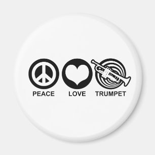 Aimant Trumpet Peace Love