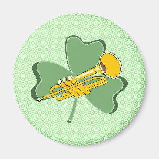 Aimant Trumpet shamrock (Devant)