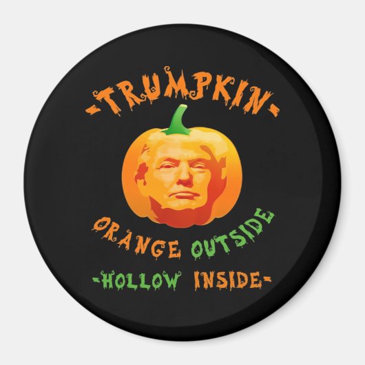 Aimant Trumpkin drôle Halloween classique (Devant)