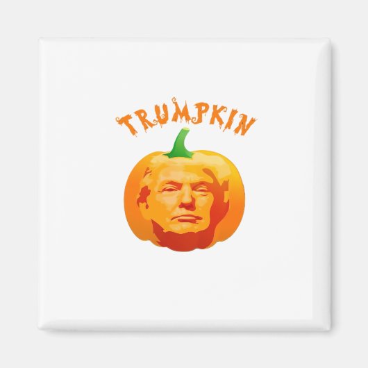 Aimant Trumpkin Funny Halloween - Éffrayant Parody Editio (Devant)