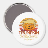 Aimant Trumpkin Halloween Funny Classic - Pumpk politique (Recto/Verso)