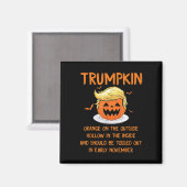 Aimant Trumpkin Orange Sur La Hallowee Anti-Trump Extérie (Recto/Verso)