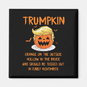 Aimant Trumpkin Orange Sur La Hallowee Anti-Trump Extérie (Devant)
