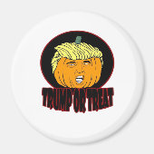 Aimant Trumpkin Ou Treat Halloween Trumpkin Trump Trick O (Devant)