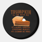 Aimant Trumpkin Pie Drôle Fête de Thanksgiving (Devant)