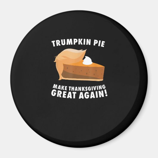 Aimant Trumpkin Pie Rendre Thanksgiving Grand Encore Drôl (Devant)