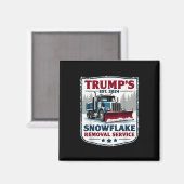 Aimant Trumps Snowflake Service de suppression Funny Trum (Recto/Verso)