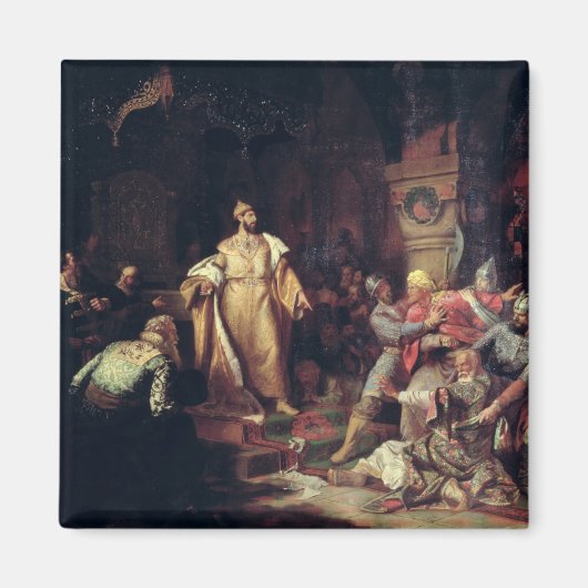 Aimant Tsar Ivan III Déchirer l'acte de Tatar Khan (Devant)