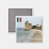 Aimant TSC011 FOLLONICA, Plage, Toscane, Frigo (Recto/Verso)