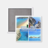 Aimant TSC017 ELBA, Mosaïque, Toscane, Réfrigérateur (Recto/Verso)