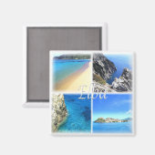 Aimant TSC023 ELBA ISLAND, Mosaïque, Toscane, Réfrigérate (Recto/Verso)