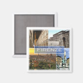 Aimant TSC029 FLORENCE - Mosaïque - Toscane - Frigo (Recto/Verso)