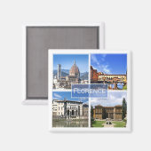 Aimant TSC031 FLORENCE - Mosaïque - Toscane - Frigo (Recto/Verso)