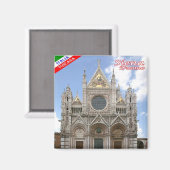 Aimant TSC049 SIENA - La Cathédrale - Toscane - Réfrigéra (Recto/Verso)