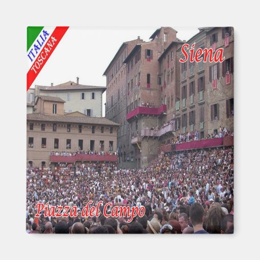 Aimant TSC059 SIENA, P.zza del campo, Toscane, Frigo (Devant)