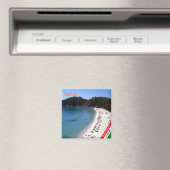 Aimant TSC068 ELBA ISLAND, plage FETOVAIA, réfrigérateur (In Situ (Lave-vaisselle))