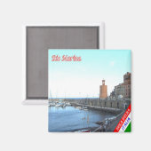 Aimant TSC071 RIO MARINA, île ELBA Toscane, réfrigérateur (Recto/Verso)