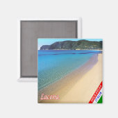 Aimant TSC075 LACONA, île ELBA, Toscane, Réfrigérateur (Recto/Verso)