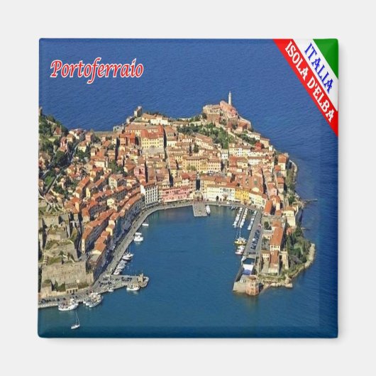 Aimant TSC076 PORTOFERRAIO Île ELBA, Toscane, Réfrigérate (Devant)