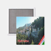 Aimant TSC080 MARCIANA, île ELBA, Toscane, Réfrigérateur (Recto/Verso)