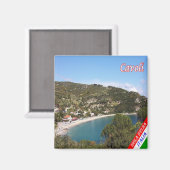 Aimant TSC083 CAVOLI, île ELBA, Toscane, réfrigérateur (Recto/Verso)